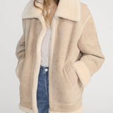 FRAME - The Aged Shearling Aviator Jacket