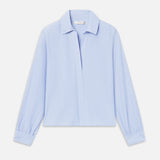 FRAME - The Striped Popover Top