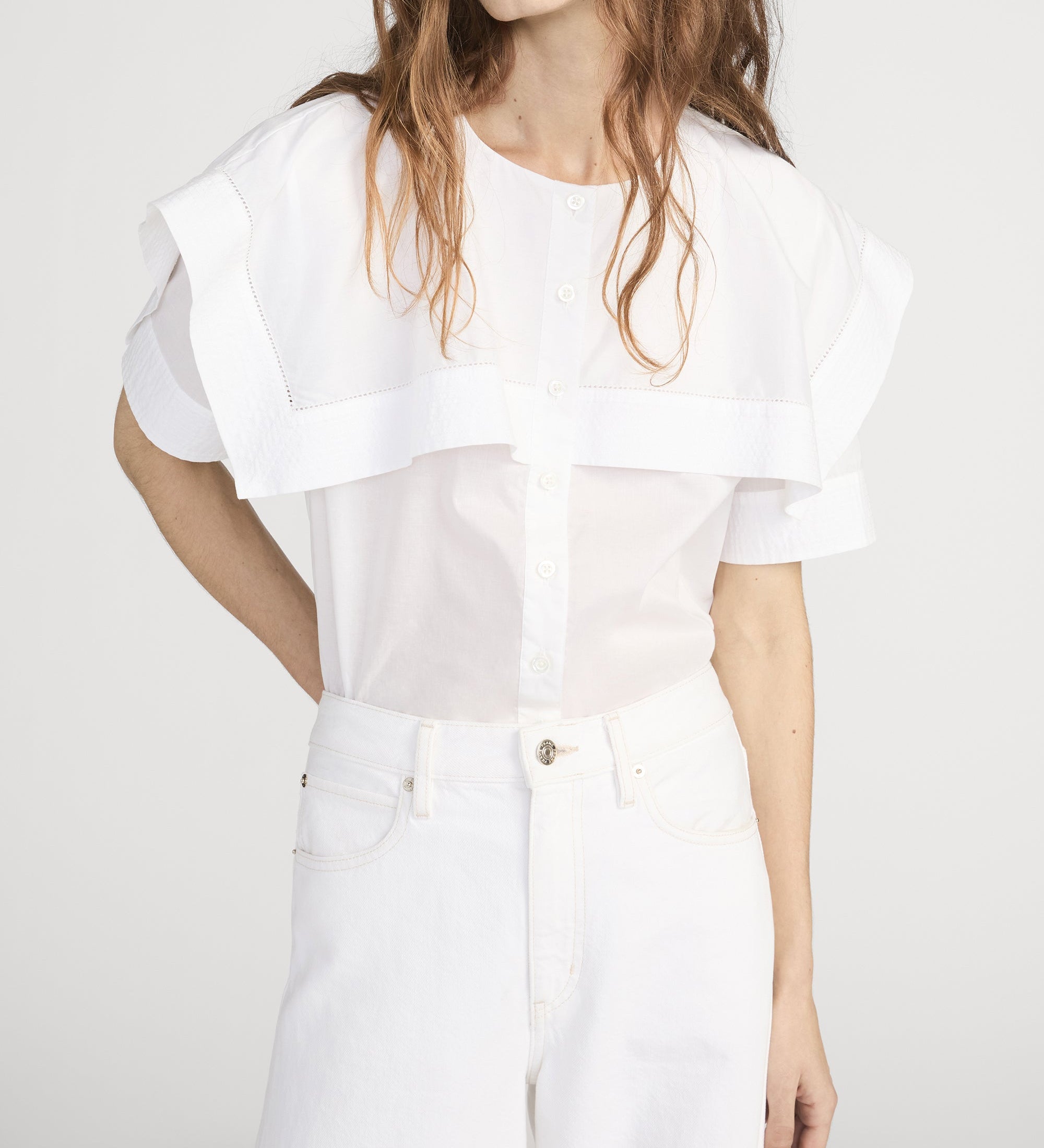 FRAME - The Sleek Cape Shirt
