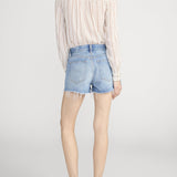 FRAME - The Striped Silk Tie Blouse