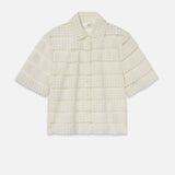 FRAME - The Lattice Crochet Blouse