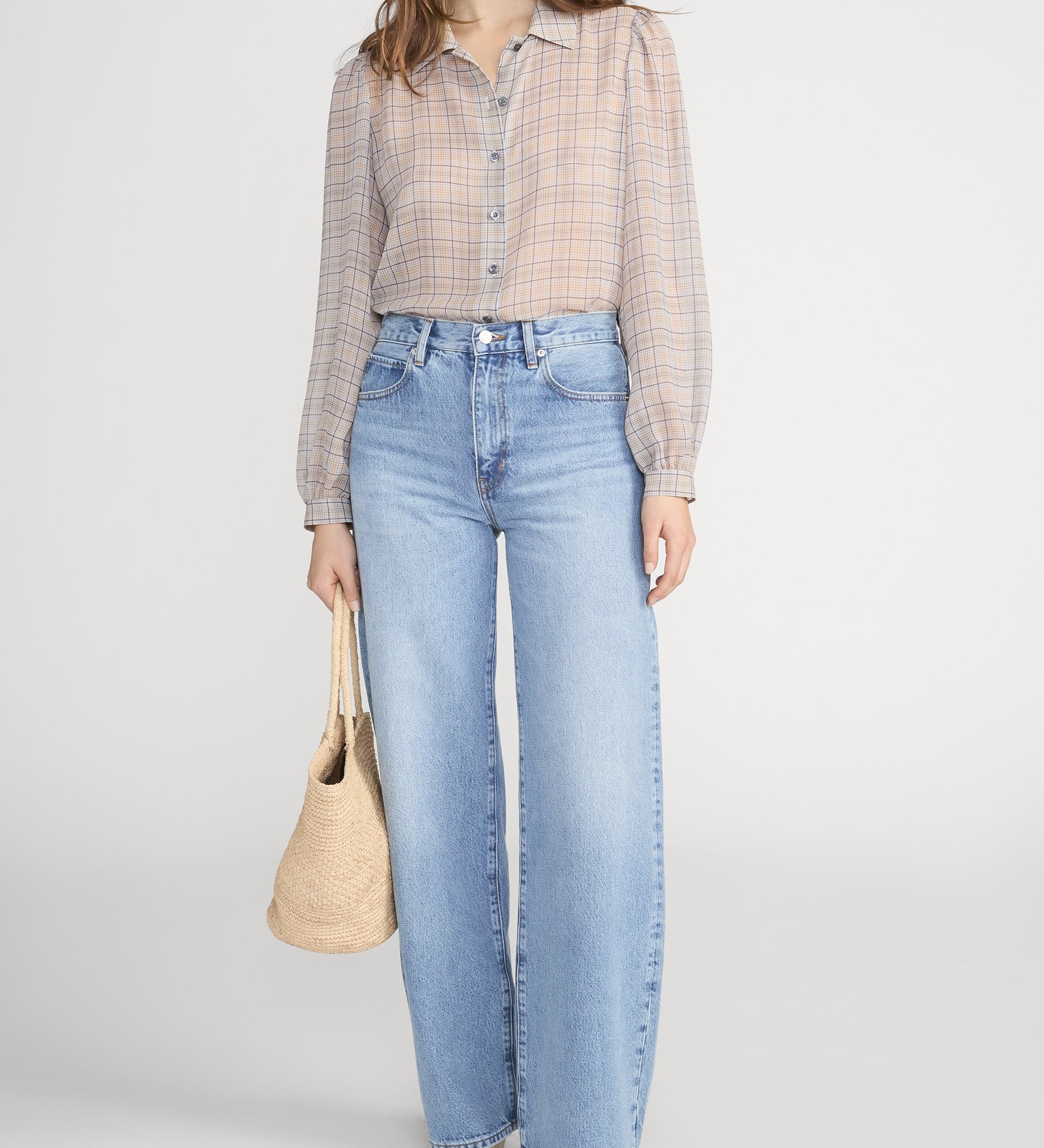 FRAME - The Plaid Staple Blouse