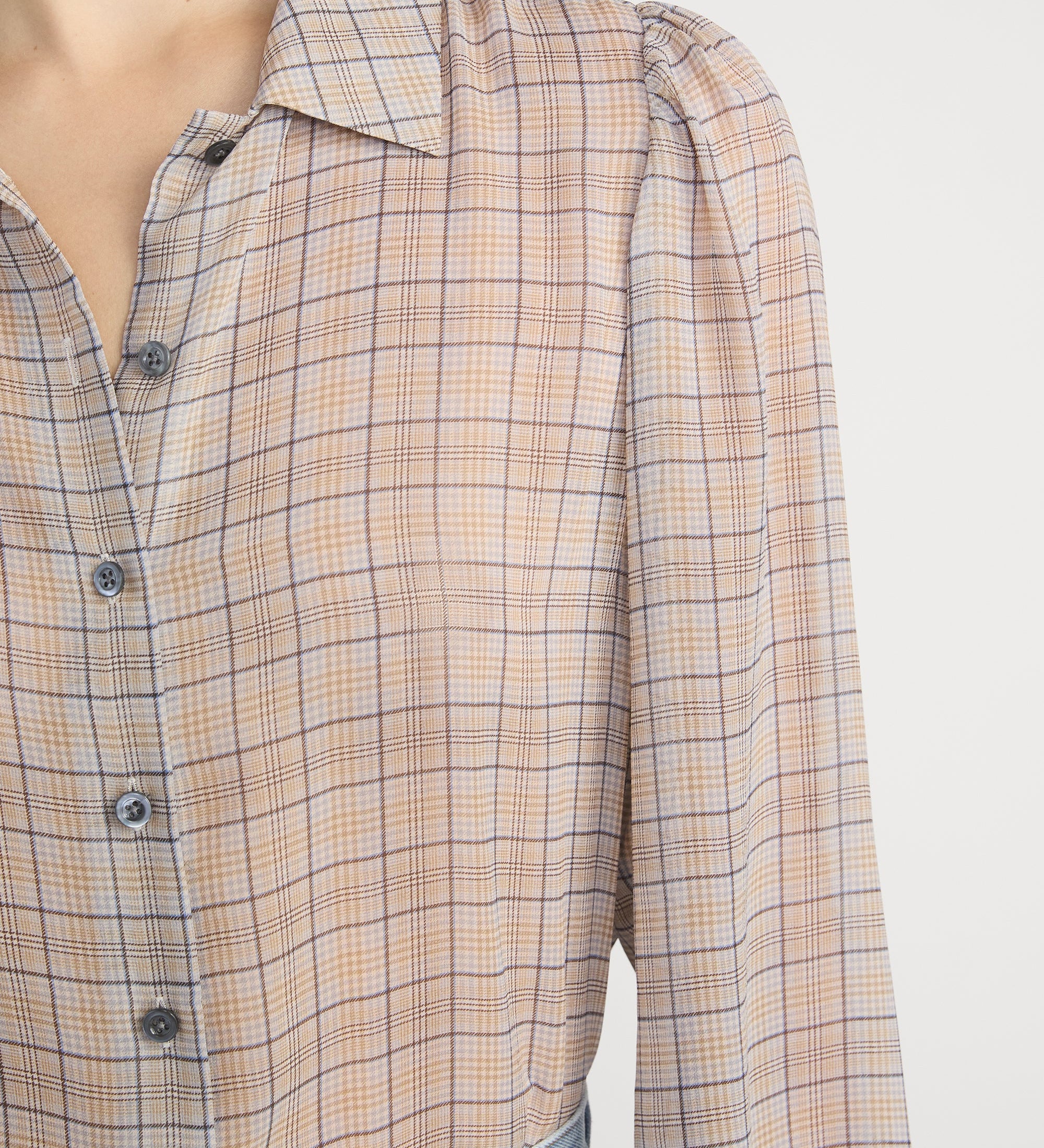 FRAME - The Plaid Staple Blouse