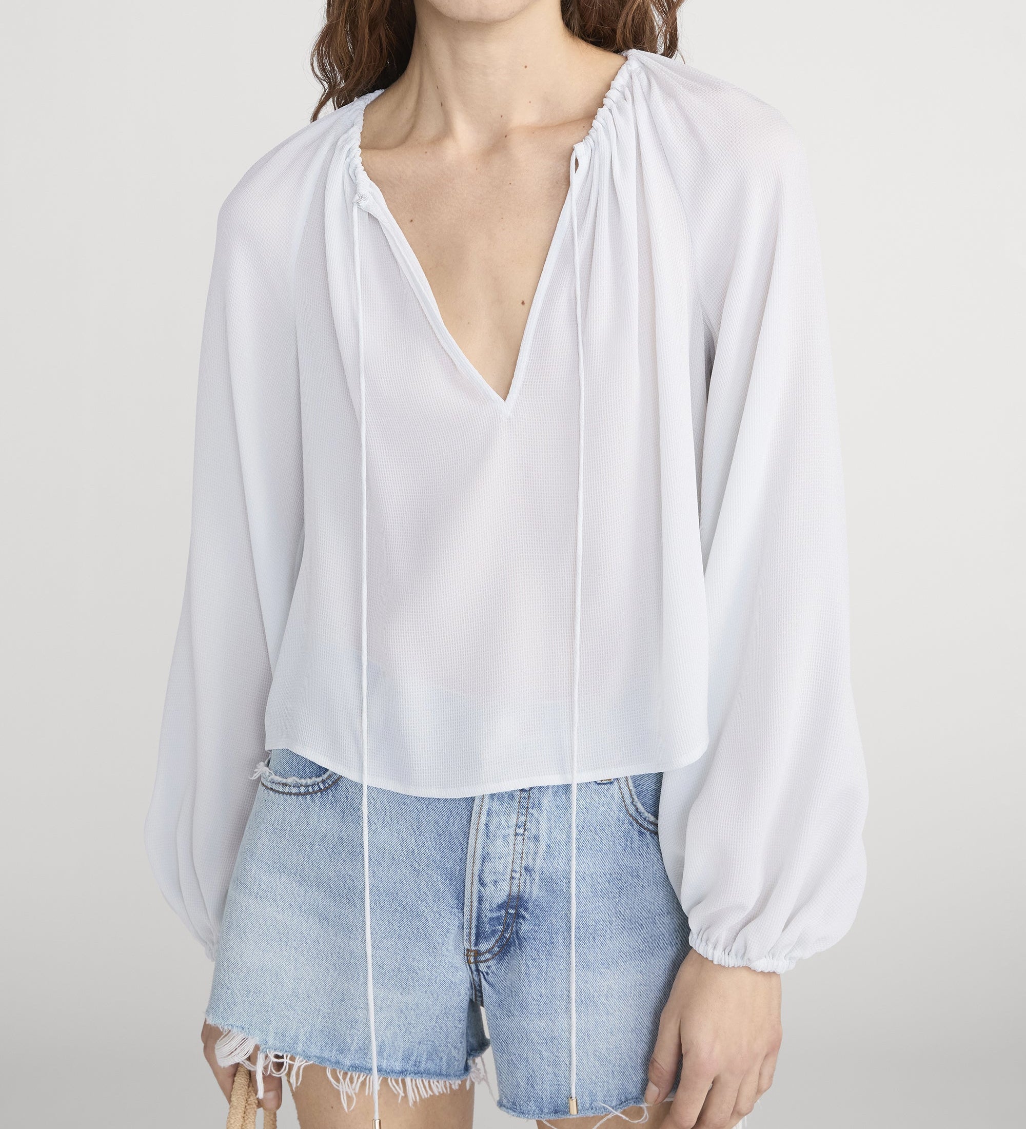 FRAME - The Silk Balloon Blouse