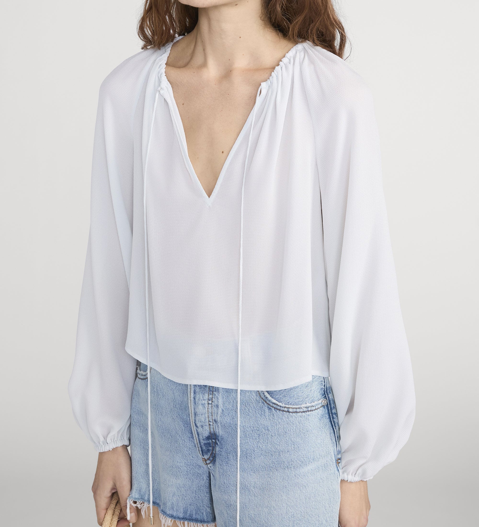FRAME - The Silk Balloon Blouse