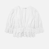 FRAME - The Solstice Eyelet Blouse