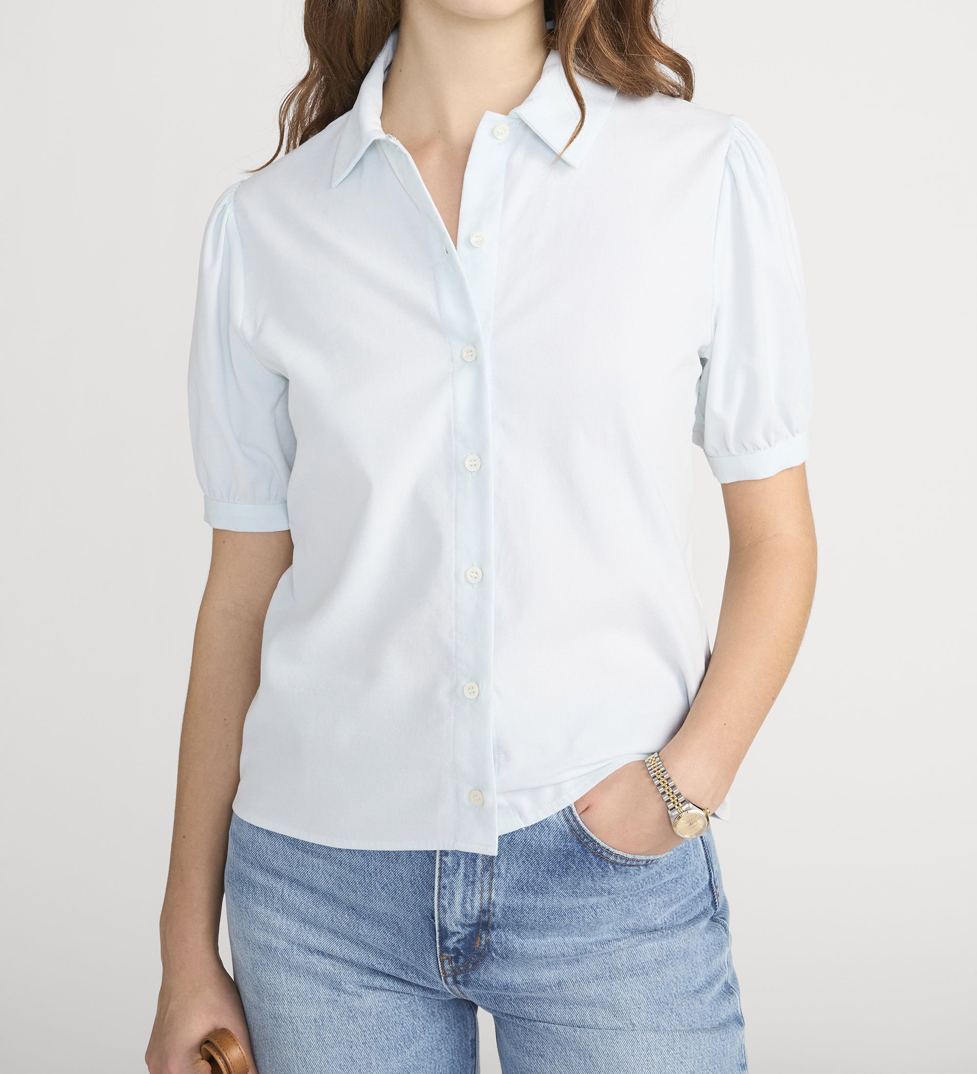 FRAME - The Cord Staple Blouse