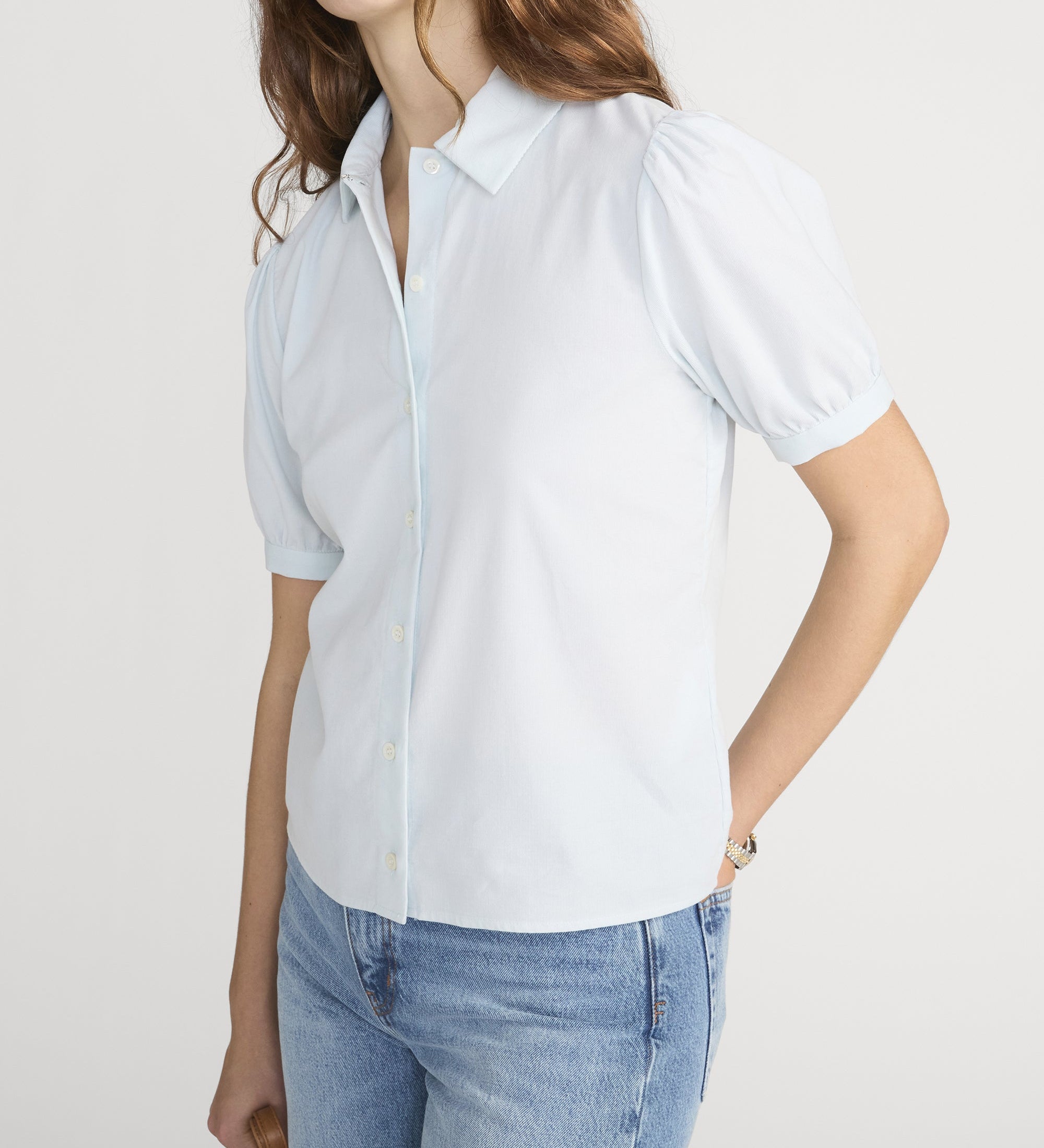 FRAME - The Cord Staple Blouse