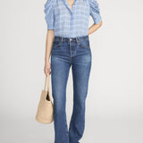 FRAME - The Plaid Gillian Top