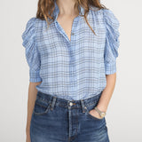 FRAME - The Plaid Gillian Top