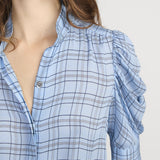 FRAME - The Plaid Gillian Top