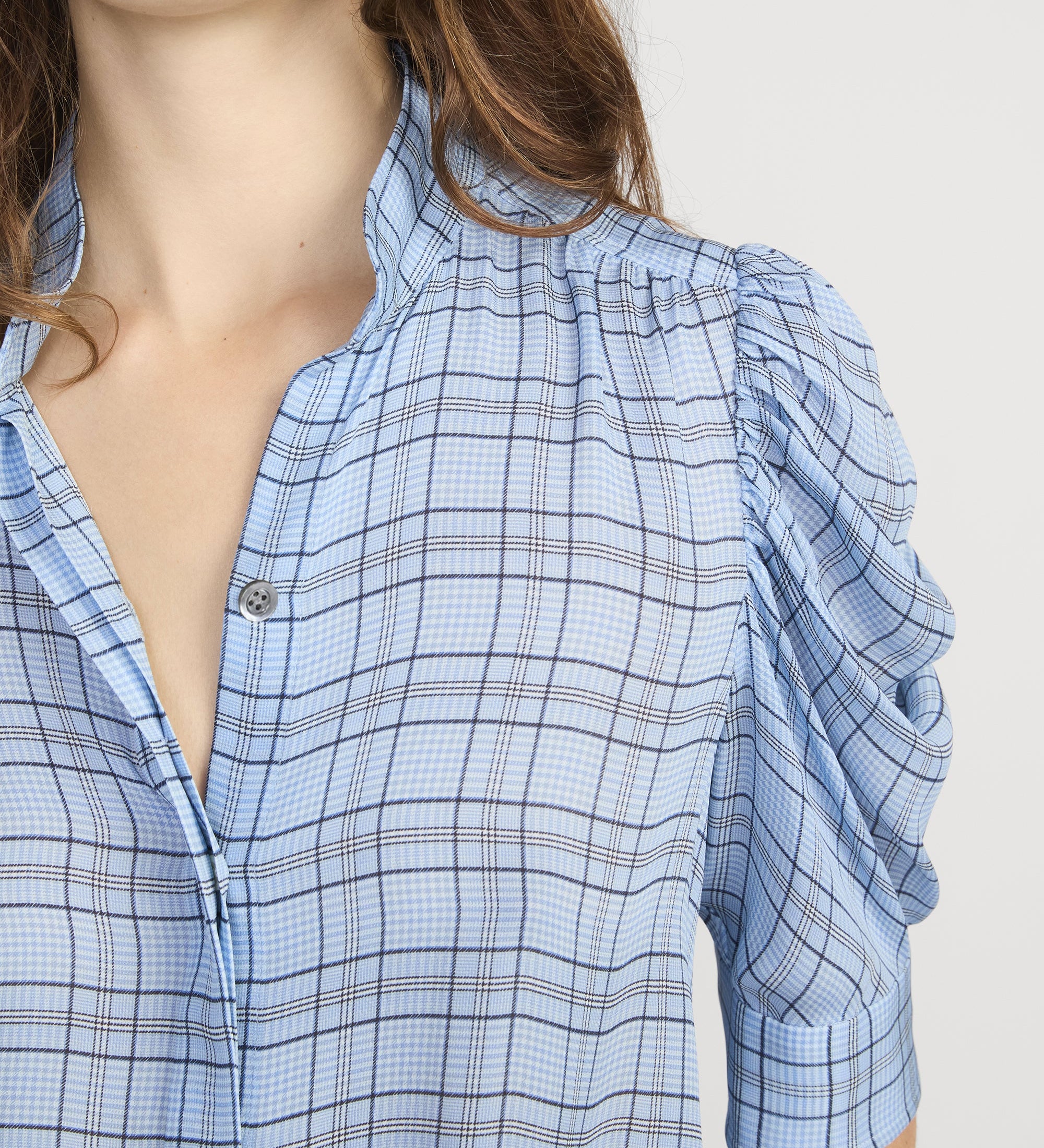 FRAME - The Plaid Gillian Top