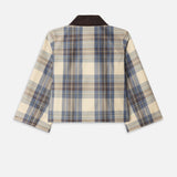 FRAME - The Cropped Plaid Mac Coat