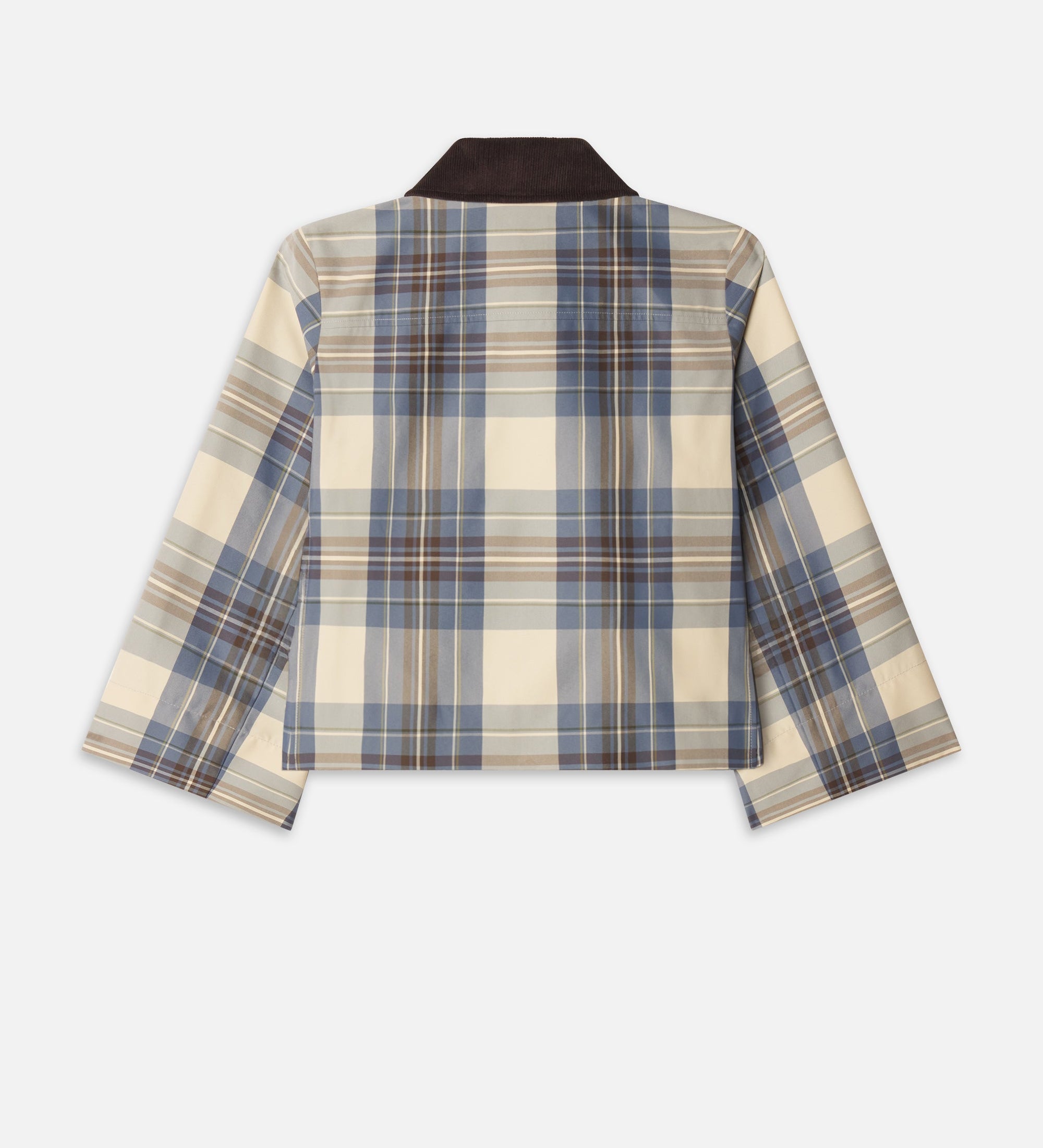 FRAME - The Cropped Plaid Mac Coat