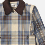 FRAME - The Cropped Plaid Mac Coat