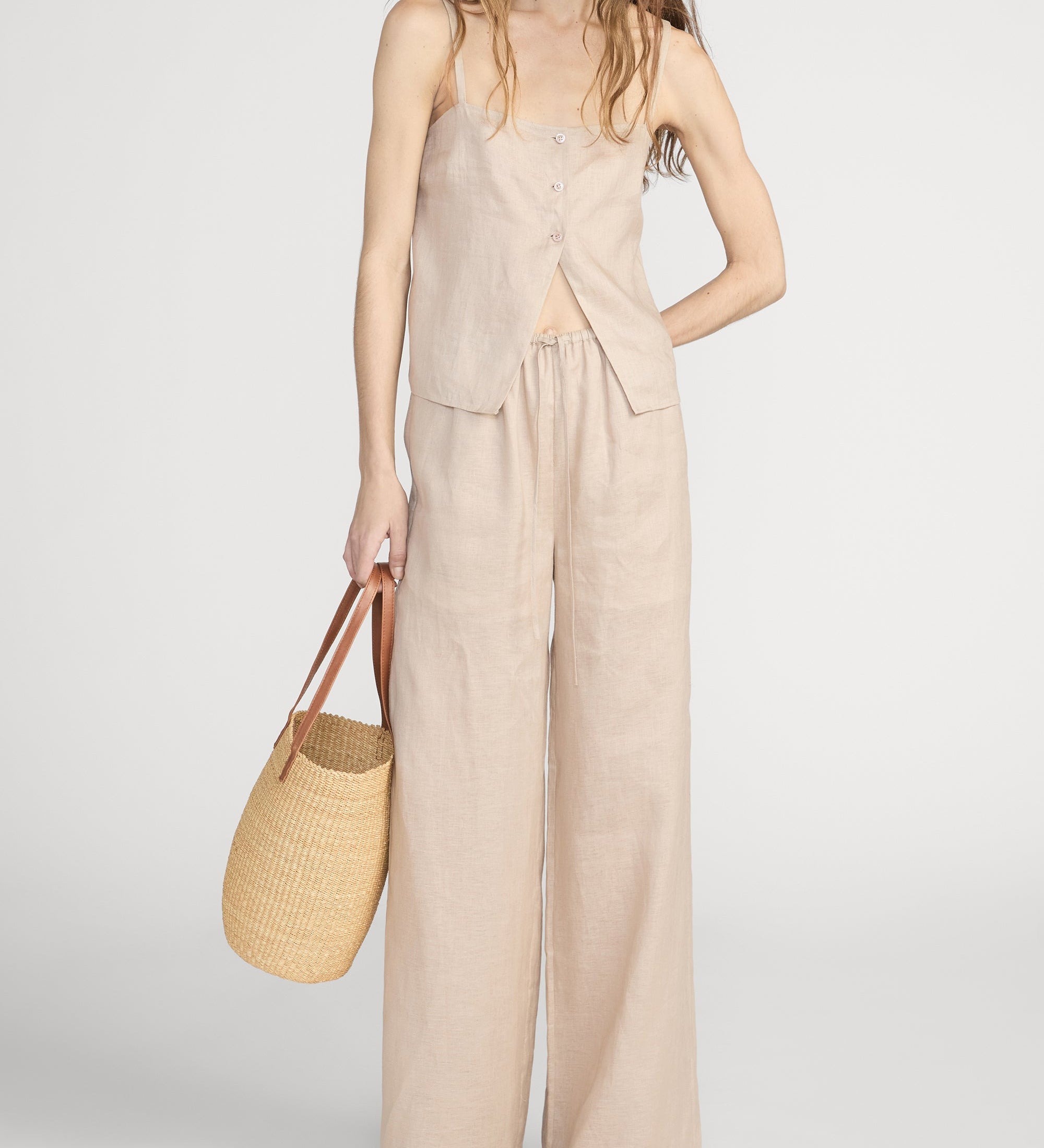 FRAME - The Linen Button Cami