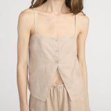 FRAME - The Linen Button Cami