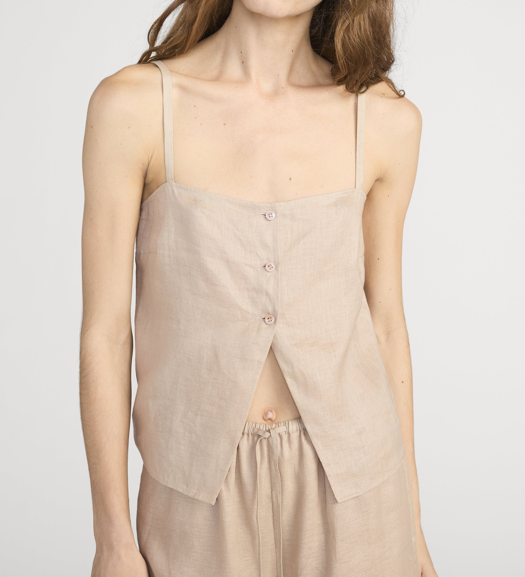 FRAME - The Linen Button Cami