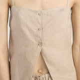 FRAME - The Linen Button Cami