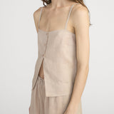 FRAME - The Linen Button Cami
