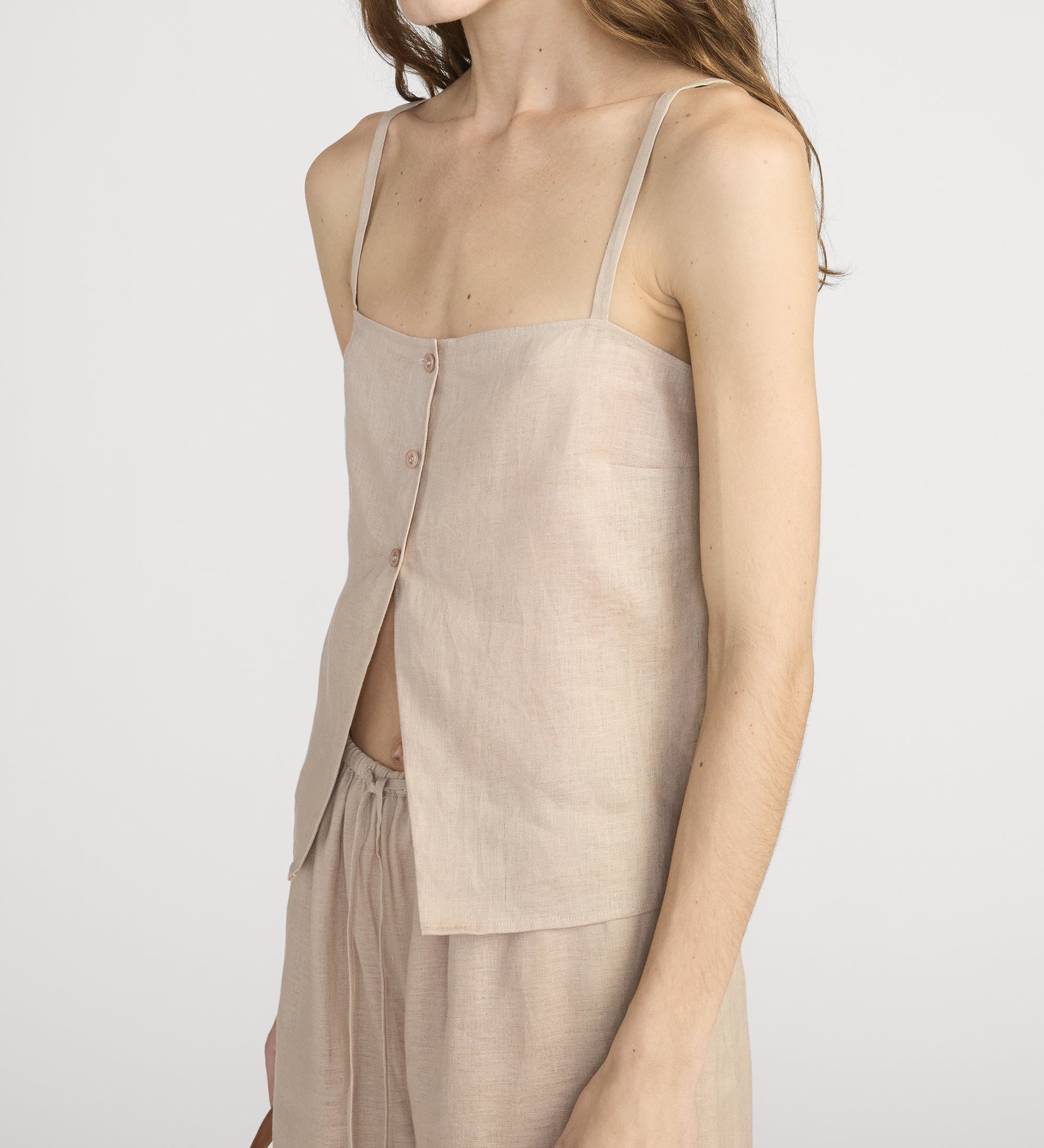 FRAME - The Linen Button Cami