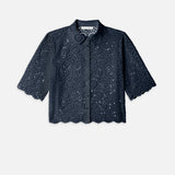 FRAME - The Petal Eyelet Shirt