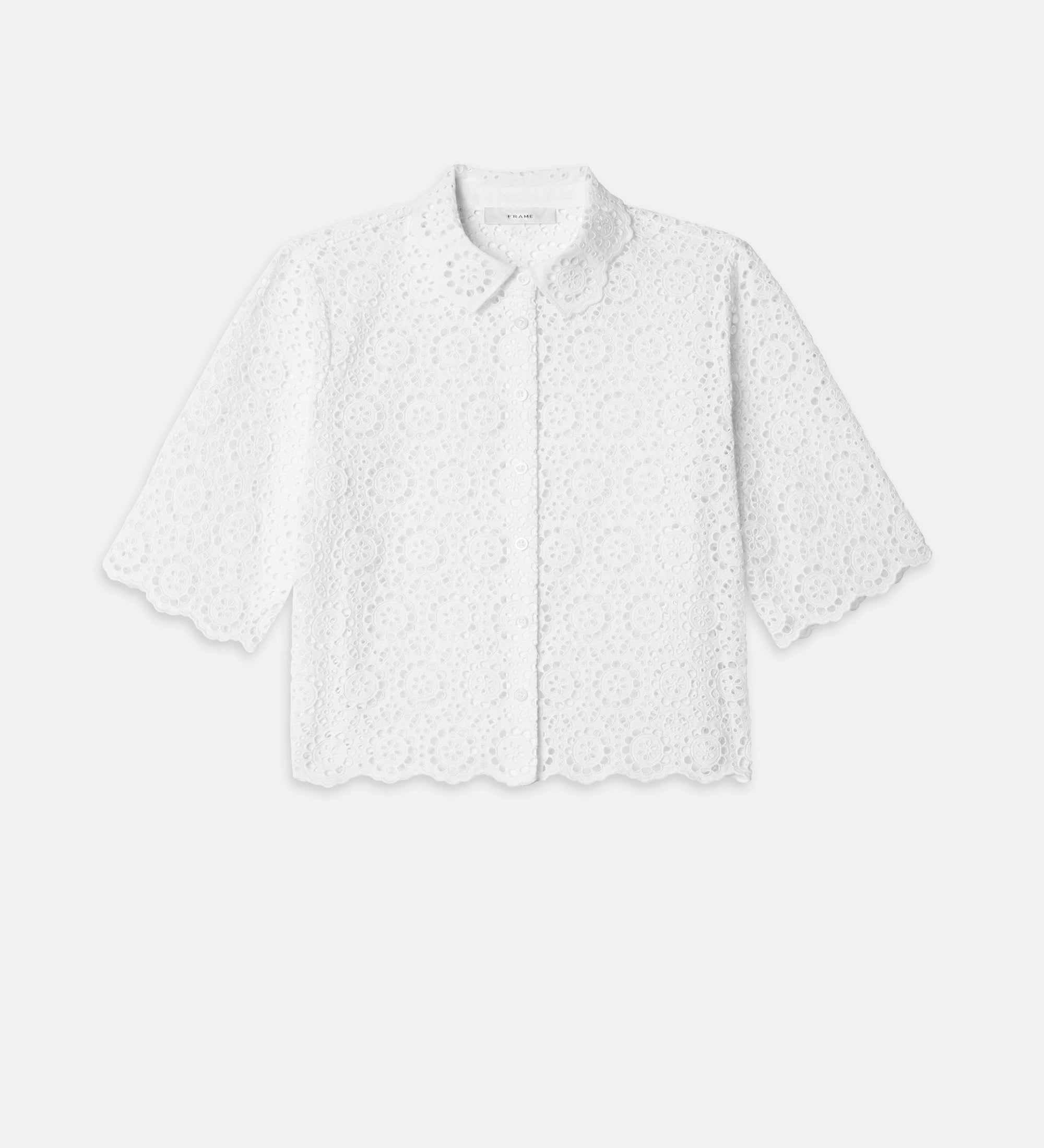 FRAME - The Petal Eyelet Shirt