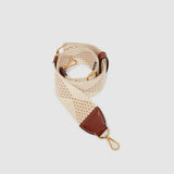 Metier - Webbing Strap White Sand and Cognac