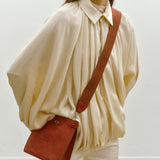 Métier - Webbing Strap Rust With Silver Hardware