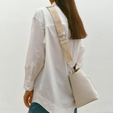 Metier - Webbing Strap Bianco With Silver Hardware