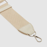 Metier - Webbing Strap Bianco With Silver Hardware