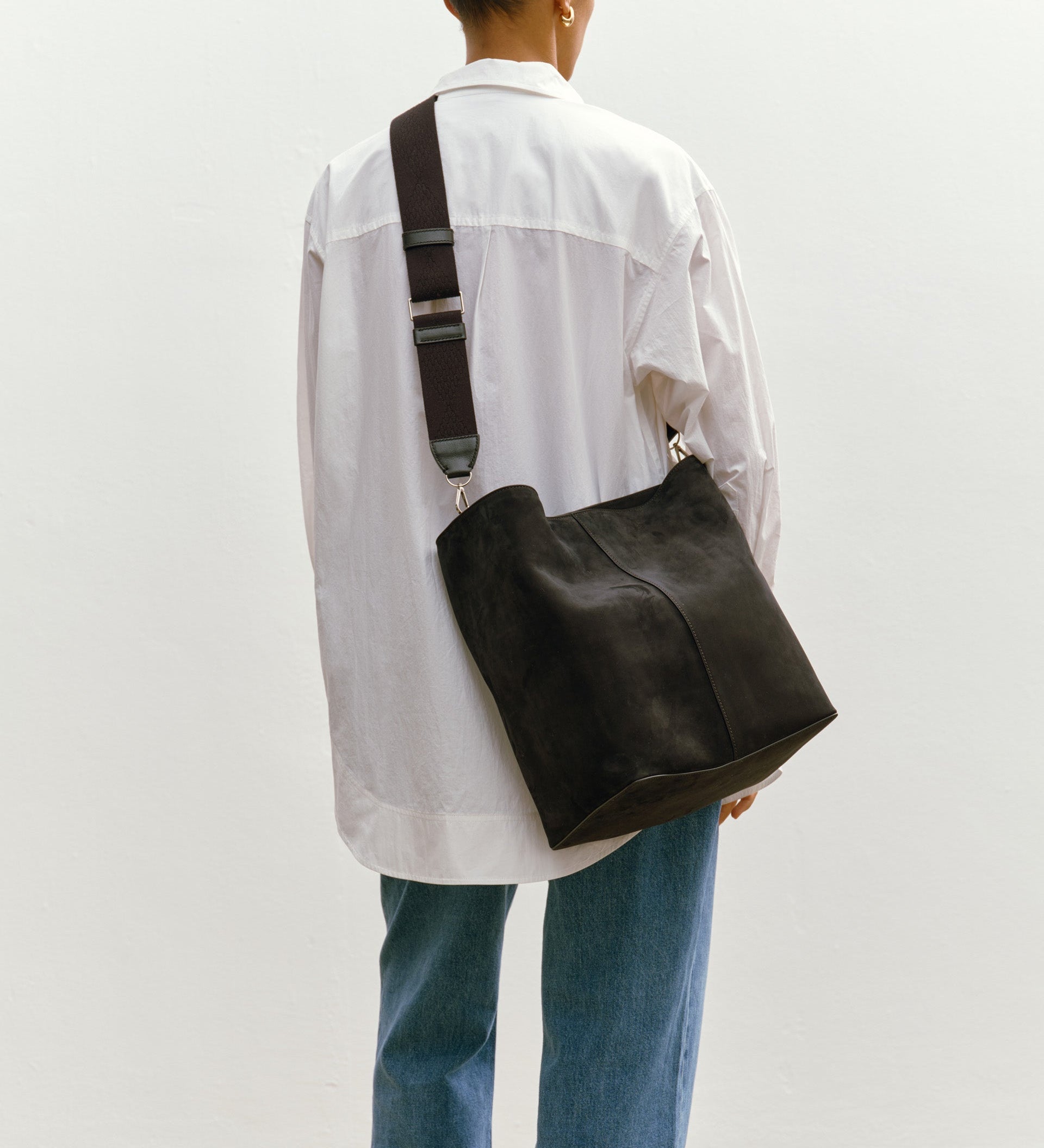 Metier - Webbing Strap Black With Silver Hardware