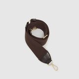Metier - Webbing Strap Chocolate With Gold Hardware