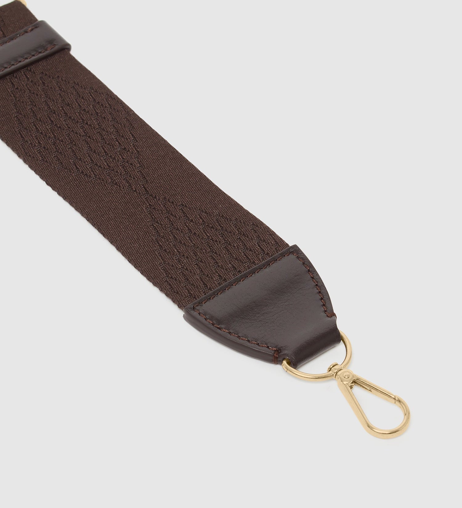 Metier - Webbing Strap Chocolate With Gold Hardware