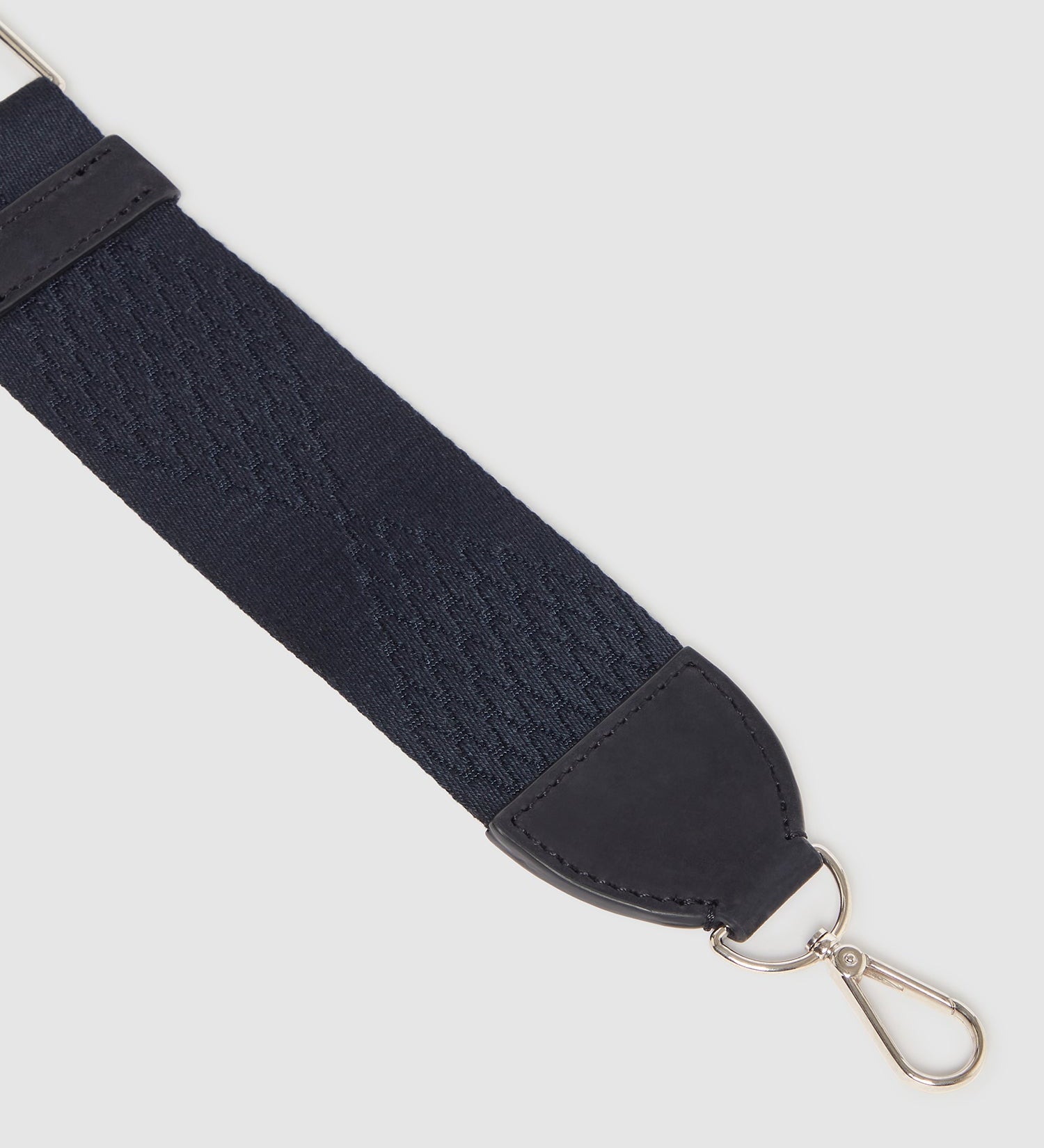 Metier - Webbing Strap Navy With Silver Hardware