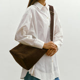 Metier - Webbing Strap Chocolate With Gold Hardware