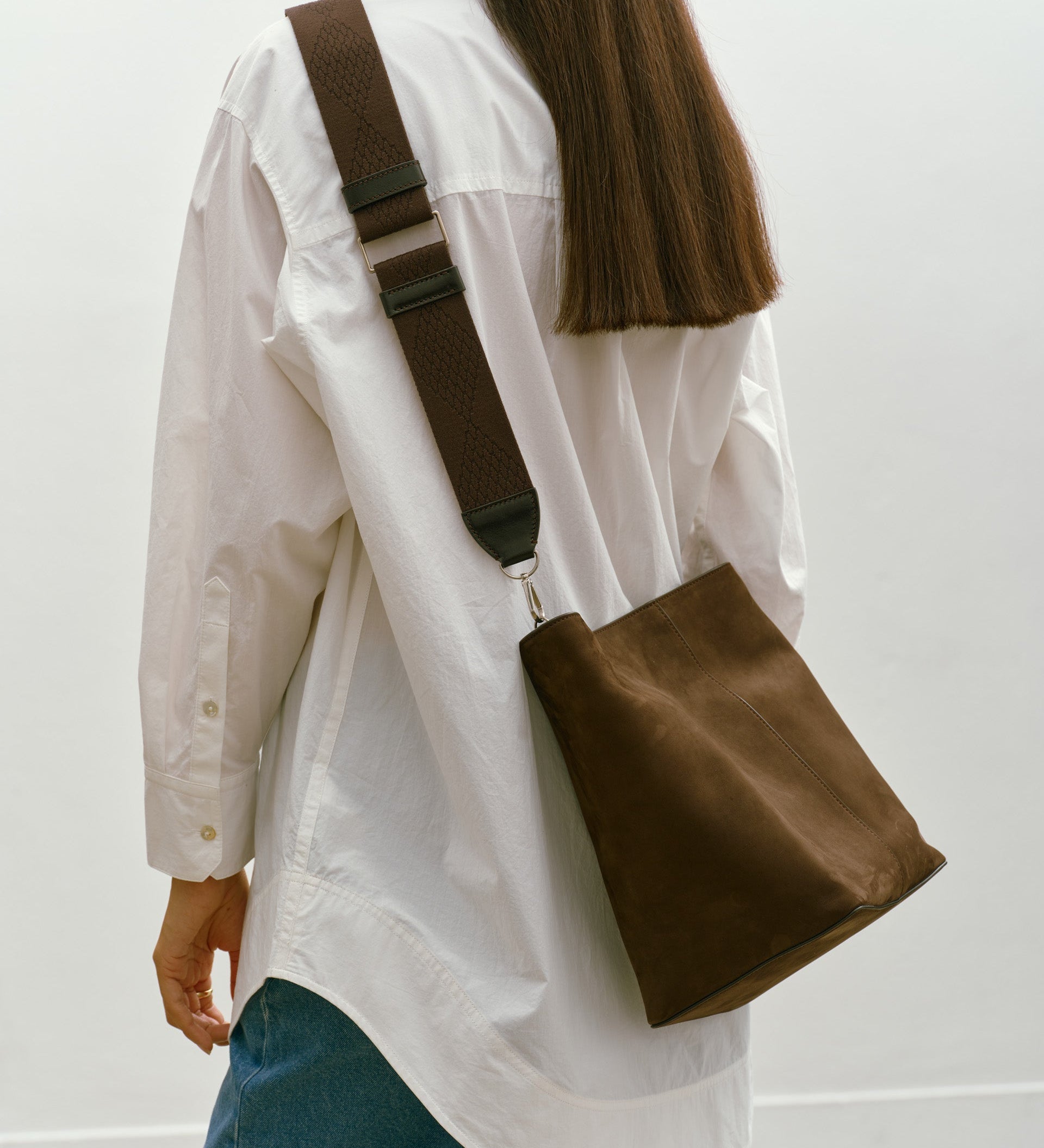 Metier - Webbing Strap Chocolate With Silver Hardware