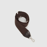 Metier - Webbing Strap Chocolate With Silver Hardware