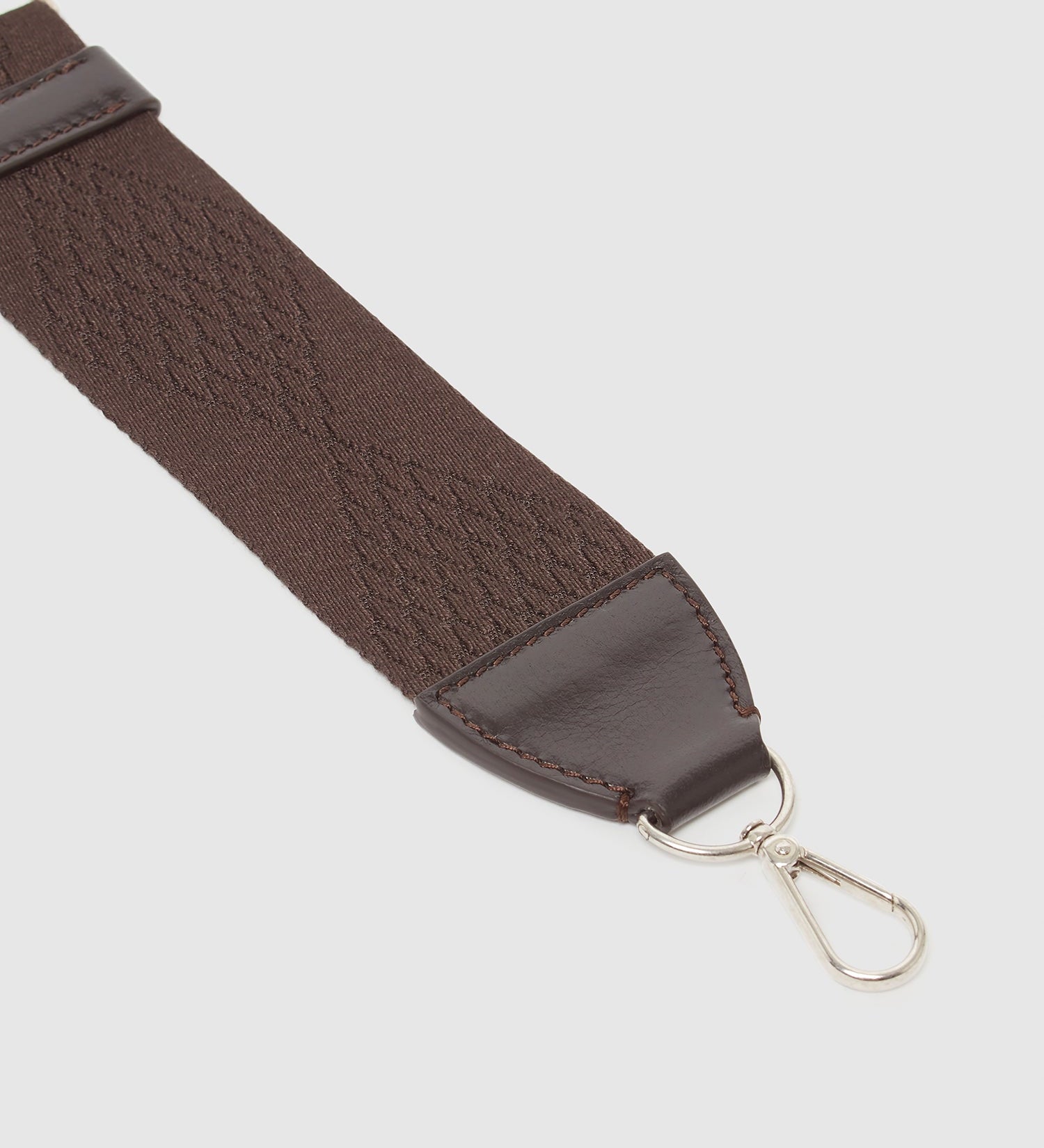 Metier - Webbing Strap Chocolate With Silver Hardware