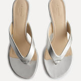 Le Monde Beryl - Micro Wedge Thong / Champagne Leather
