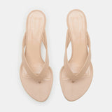 Le Monde Beryl - Micro Wedge Thong / Fawn Leather