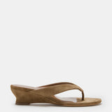Le Monde Beryl - Micro Wedge Thong / Taupe Suede