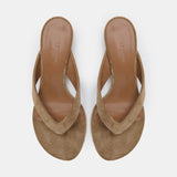Le Monde Beryl - Micro Wedge Thong / Taupe Suede
