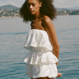 Posse - CECILIA STRAPLESS TOP - VINTAGE WHITE