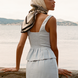 Posse - ROSALIE TOP - SILVER BLUE