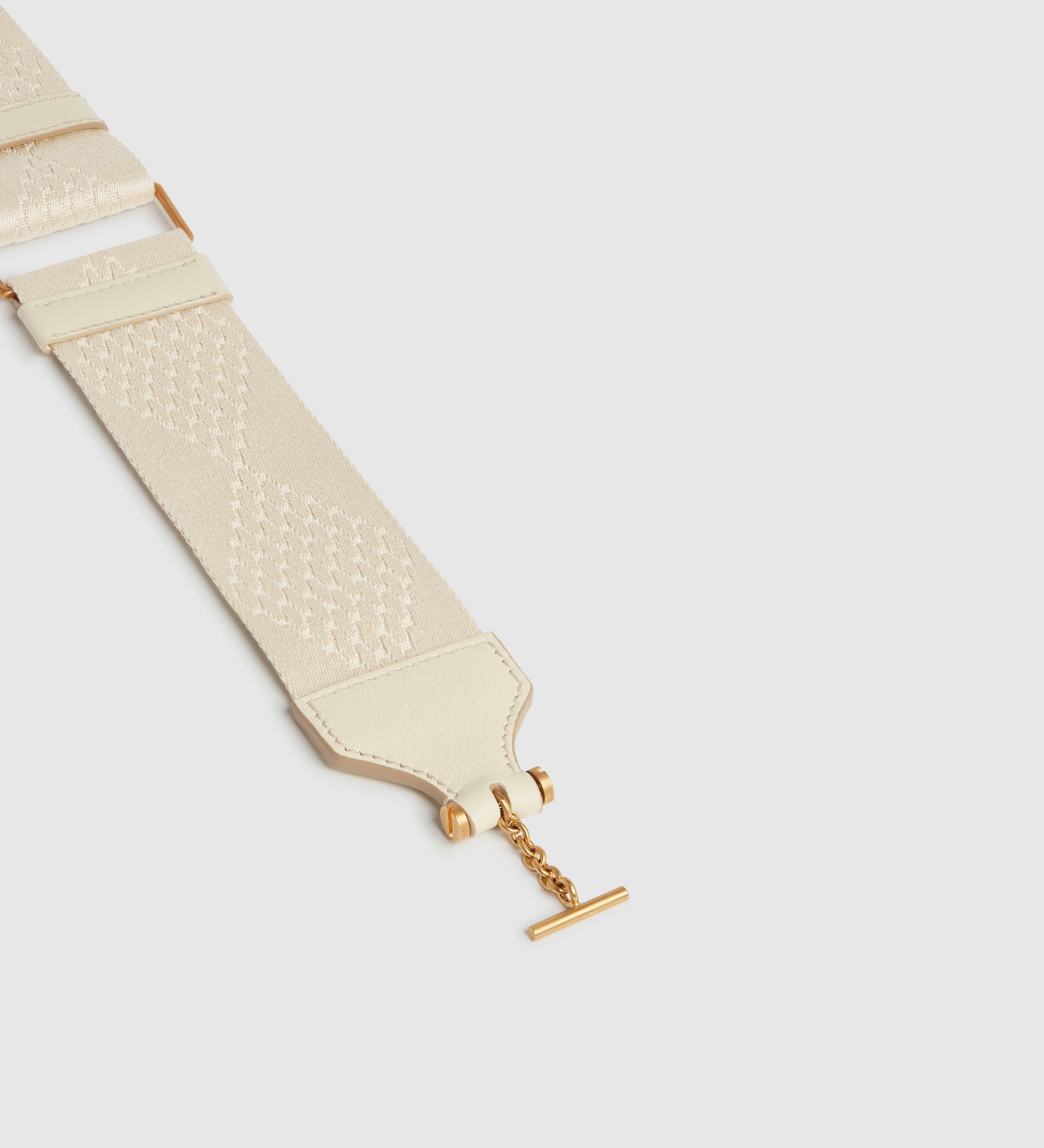Metier - Women's Diamond Webbing Strap White Sand