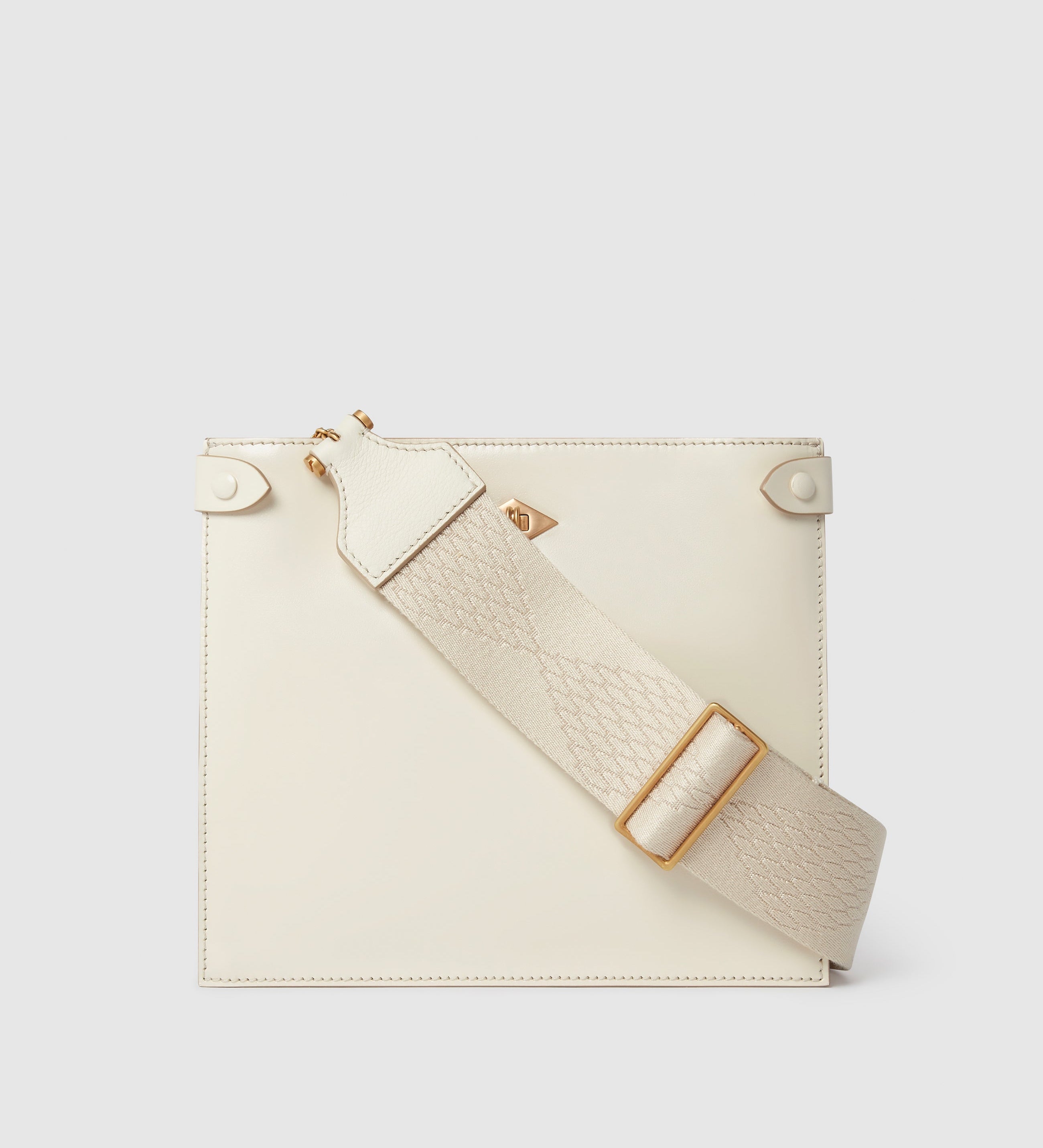 Metier - Women's Diamond Webbing Strap White Sand