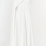 Simkhai - Jacka Satin Cape Midi Dress