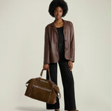 Métier - W INDIANA JONES™ Vagabond Duffle Chocolate Suede
