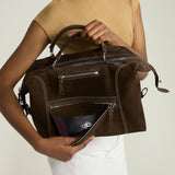 Métier - W INDIANA JONES™ Vagabond Messenger Chocolate Suede